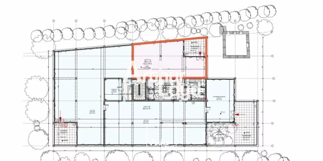 Bureaux neufs de standing divisibles dès 149 m² à louer Mougins 